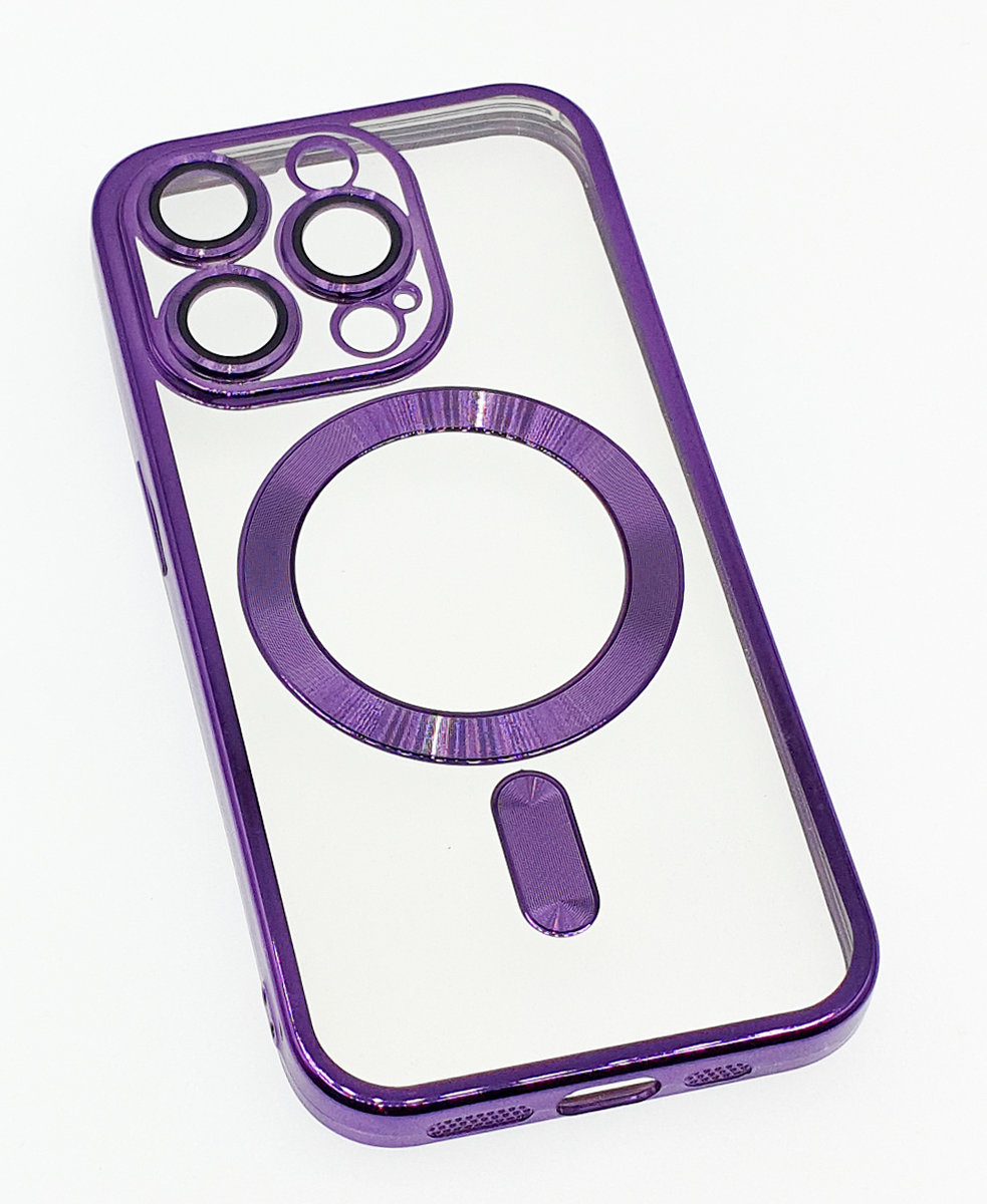 Luxury Transparent Case MS Пурпур на всі актуальні моделі