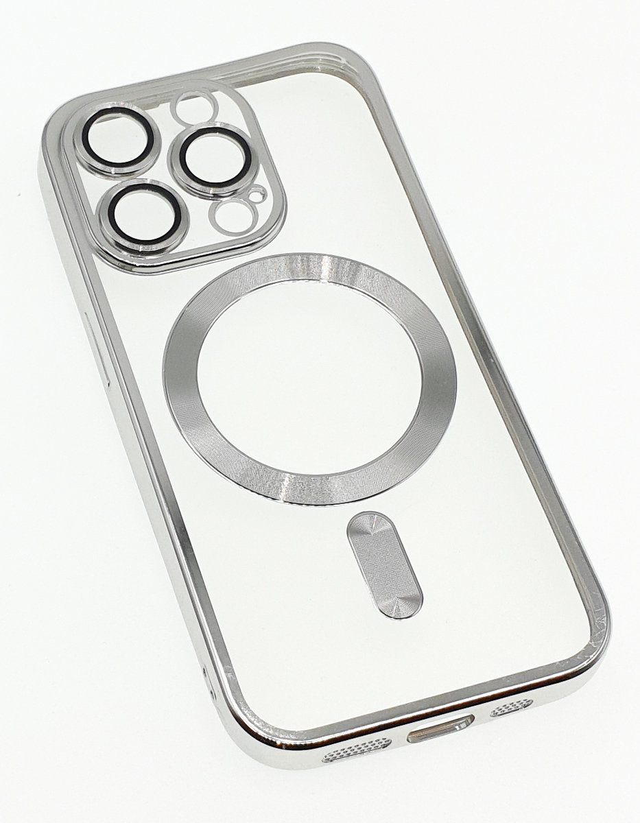 Luxury Transparent Case MS Срібний на всі актуальні моделі
