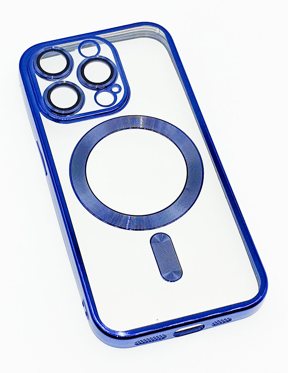 Luxury Transparent Case MS Синій на всі актуальні моделі
