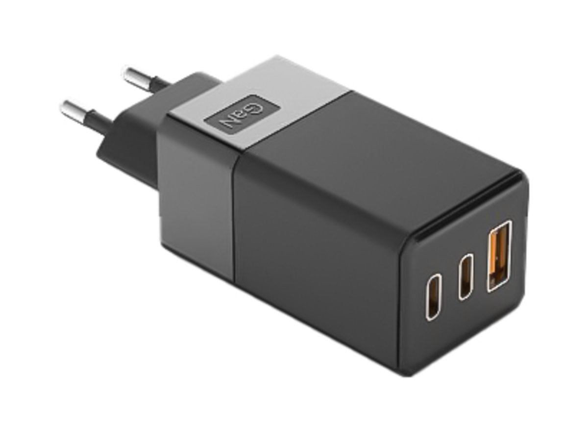 Мережевий зарядний пристрій 65W Profit GaN U65 PD QC3.0 USB +2Type-C Чорний